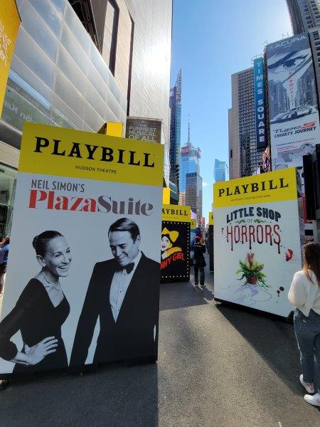 Giant Playbills in Times Square