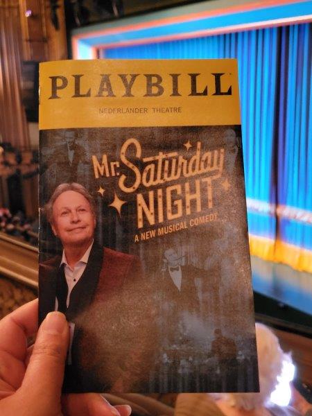 Playbill for Mr Saturday Night starring Billy Crystal