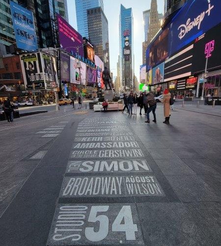 Great White Way Map in Duffy Square