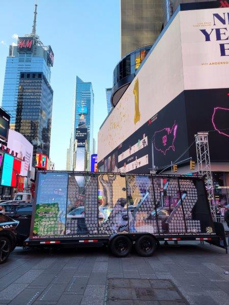 2022 New Year Numbers in Duffy Square