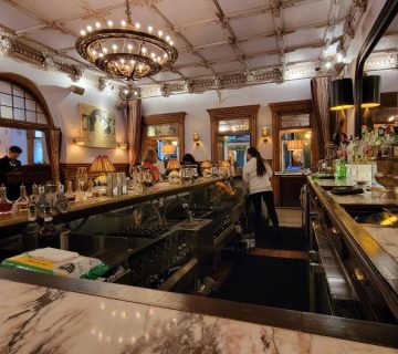 Bar at the Chelsea Hotel in NYC