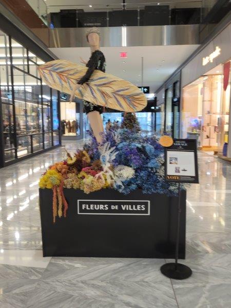 Australia floral mannequin looking like a surfer