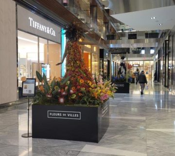 Floral Mannequins in the corridors of the Shops at Hudson Yards for Fleur De Villes