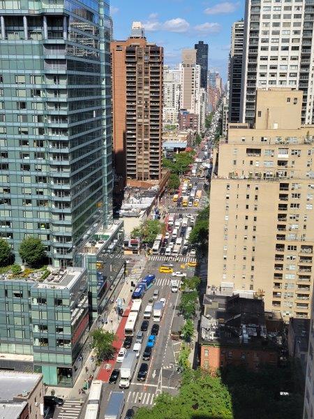 Traffic backed up on Second Ave  during UN Week