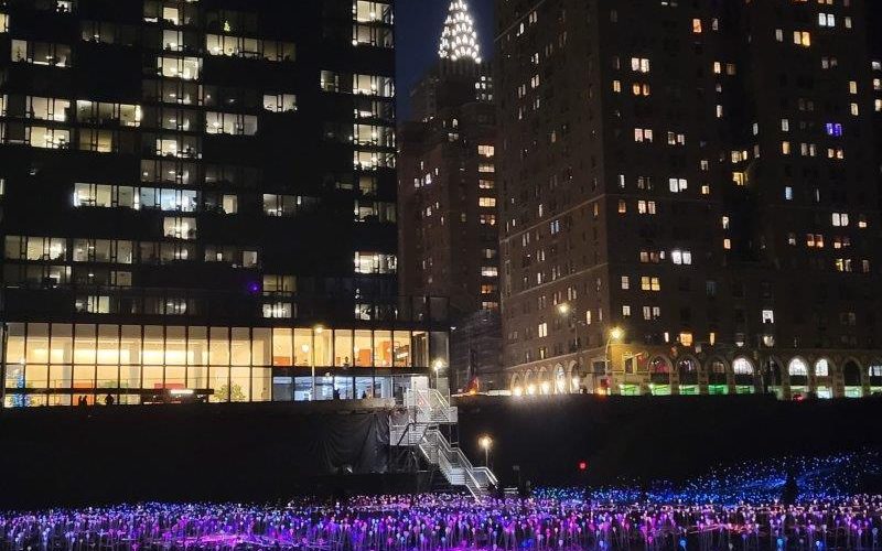 Field of Light NYC by Bruce Munro in New York City