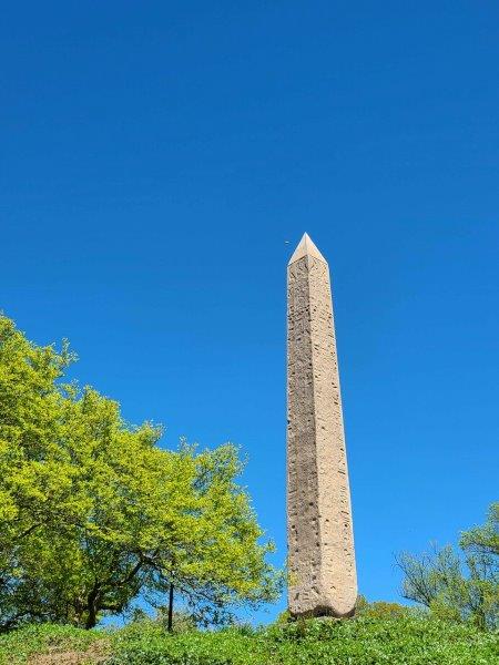 Crabs at the foot of the obelisk