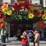 Entrance to Macy's for the 2024 Flower Show