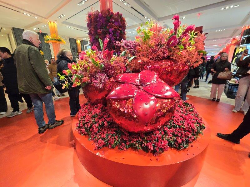 Floral Centerpiece in shades of Red 