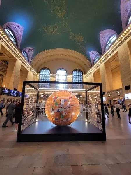 LV Globe Sculpture Grand Central