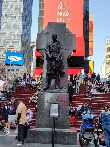 Statue of Father Duffy in Times Square
