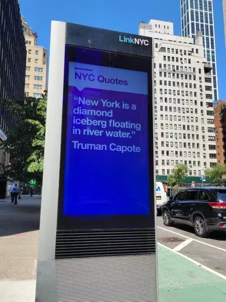  “New York is a diamond iceberg floating in river water.” Truman Capote