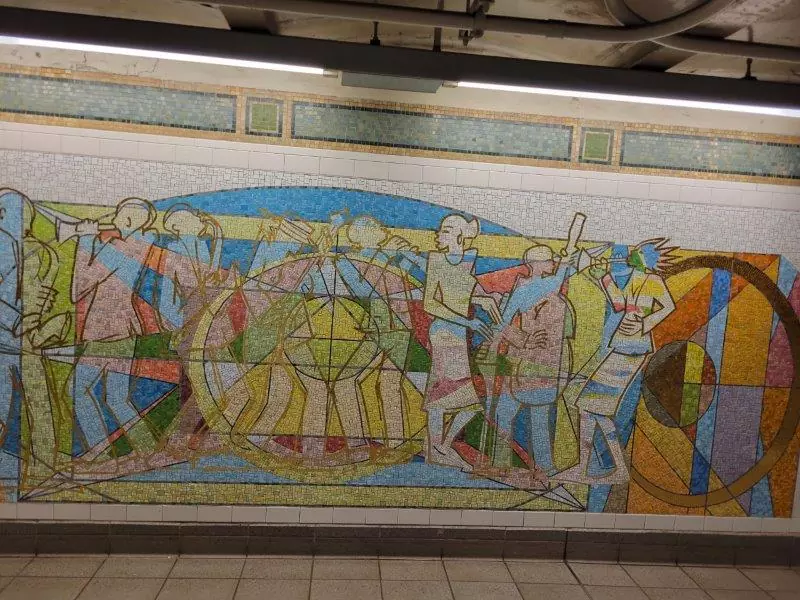 Jazz mosaics Station at 125th Street