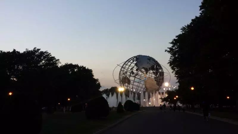 Unisphere by night
