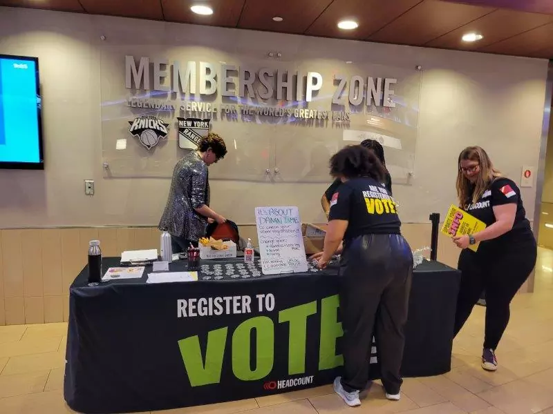 Register to Vote at MSG 