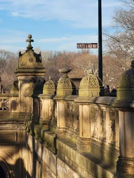Olmsted and Vaux street sign in Central Park