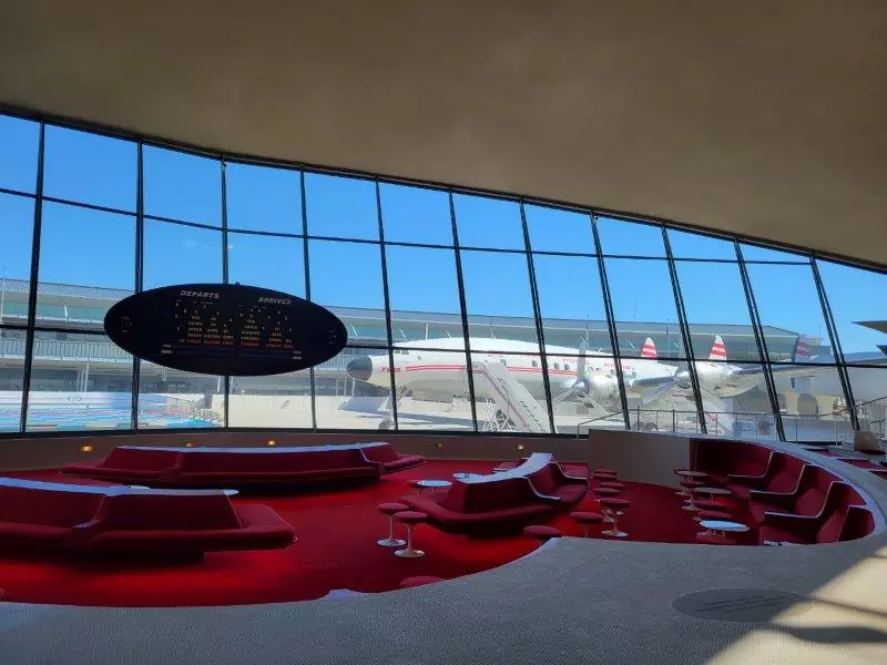 View from inside the TWA Hotel